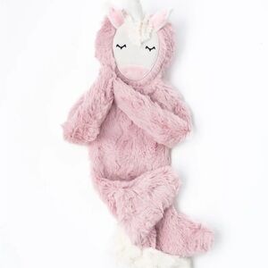 Slumberkins Unicorn Snuggler Lovey Rose Plush